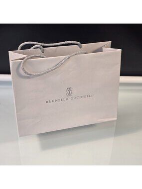 BRUNELLO CUCINELLI Paper Gift Shopping Bag 12.5" x 9.5" x 4.5"